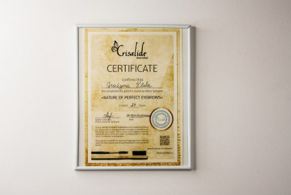Grażyna Kleba - Certificate
